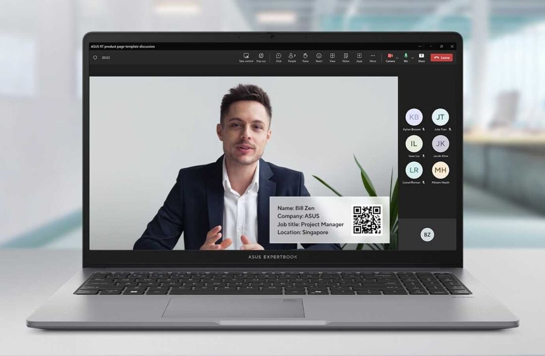 Laptop ExpertBook P1 P1503 - wizytówka online 