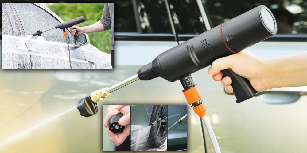 XARI Smart Kit XP2 Myjka ciśnieniowa Xari czyszczeniem w domu, jak i na zewnątrz samochód kostkę brukową elewację budynku wysokiemu ciśnieniu zanieczyszczenia, brud oraz plamy pianownicę gęstej piany