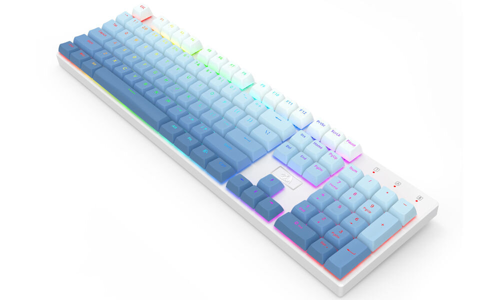 Klawisze REDRAGON A134 Ombre Niebieski keycap puller w zestawie dwuwarstwowa konstrukcja
stylowy gradient wysoka jakość materiałów