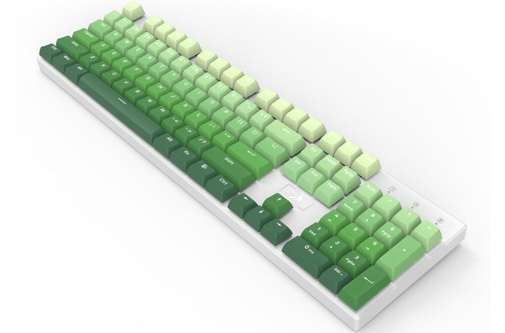 Klawisze REDRAGON A140 Zielony keycap puller w zestawie dwuwarstwowa konstrukcja
stylowy gradient wysoka jakość materiałów