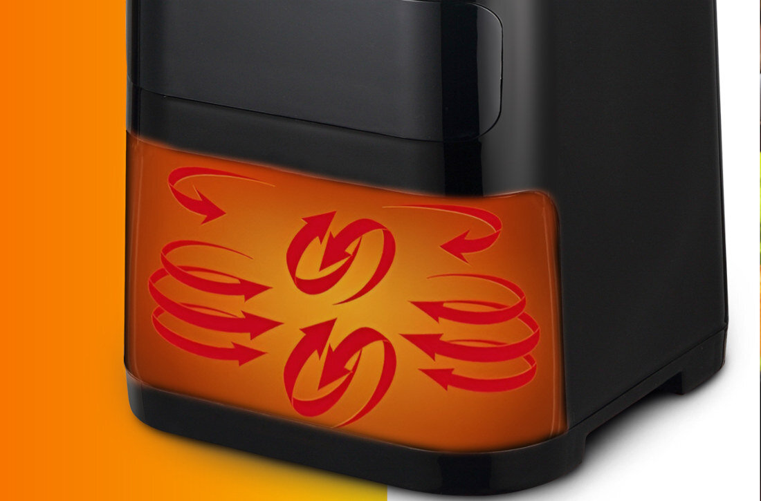 Frytkownica beztłuszczowa EXTRALINK SJ-520 Air Fryer Technologia smażenia na gorącym powietrzu moc kaloryczność proces smażenia ekologia