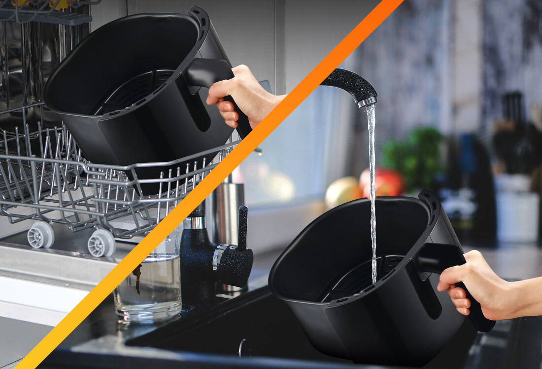 Frytkownica beztłuszczowa EXTRALINK SJ-520 Air Fryer Wygodne użytkowanie łatwe czyszczenie nieprzywierająca powłoka