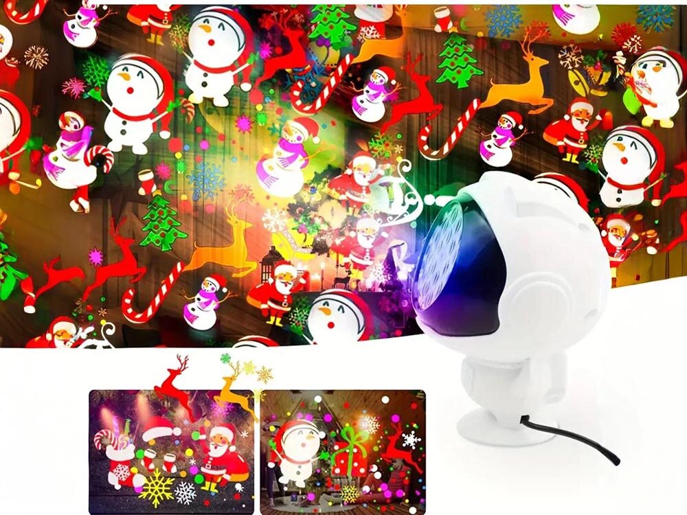 Projektor LED EXTRALINK BN-1223, salon, sypialnia, dzieci, dekor, prjektor wyświetla 2 z wielu obrazków w swoim zestawie