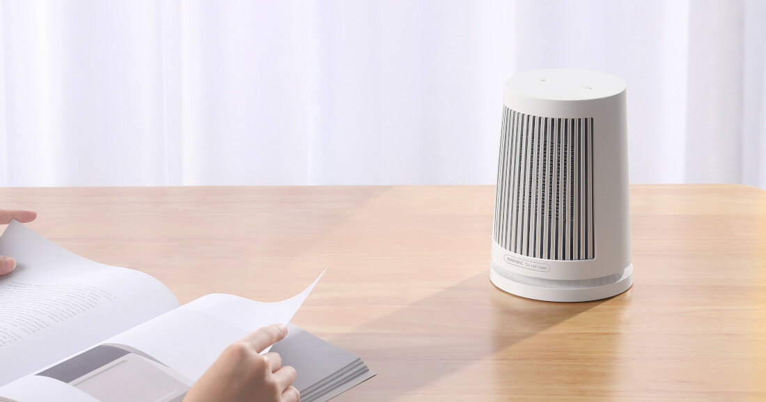 Termowentylator XIAOMI Desktop Heater Łatwa obsługa waga wymiary rozmiar łatwy do przenoszenia elegancka obudowa matowe wykończenie tworywo AB przewód zasilający długość dwubolcowa wtyczka