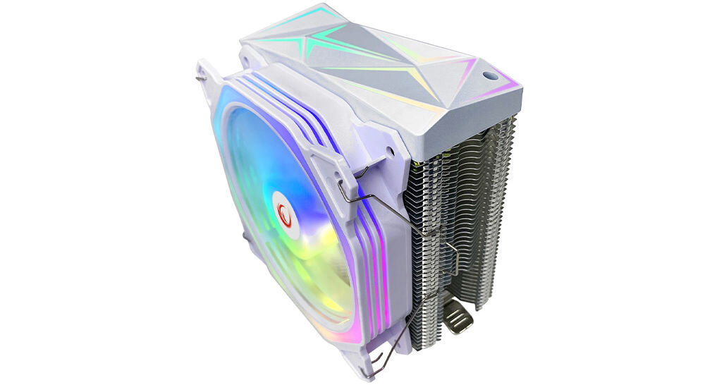 RAMPAGE Octagon C50 Chłodzenie procesora LGA 1700/AM5 1800RPM wentylator 120mm ARGB podświetlenie ARGB unikalny charakter dostosowanie efektów świetlnych indywidualny klimat wydajnośc chłodzenia atrakcyjny wygląd harmonijna całość