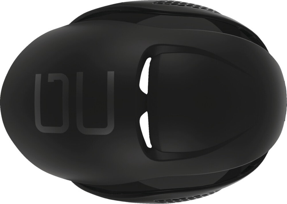 Kask rowerowy ABUS Gamechanger Velvet Czarny Szosowy rozmiar L, 59-62 cm kask na białym tle widoczny od góry ActiCage piankowe wzmocnienie strukturalne proces In-Mold amortyzujący materiał EPS zewnętrzna powłoka z poliwęglanu dolna krawędź z PC