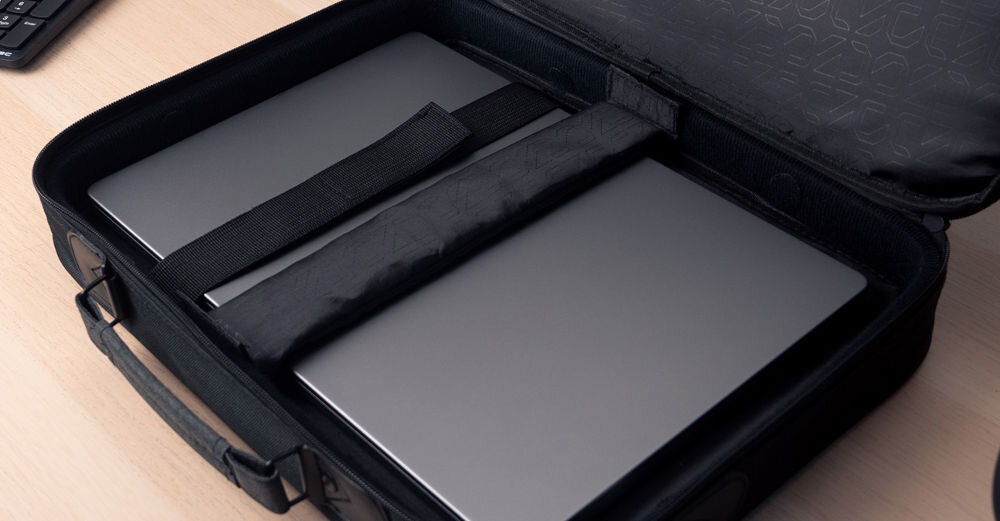 Torba na laptopa NATEC Impala 2 15.6 cali Czarny miękka wyściółka wewnętrzna solidna rama komory na laptopa dwa specjalne paski stabilizujące laptop