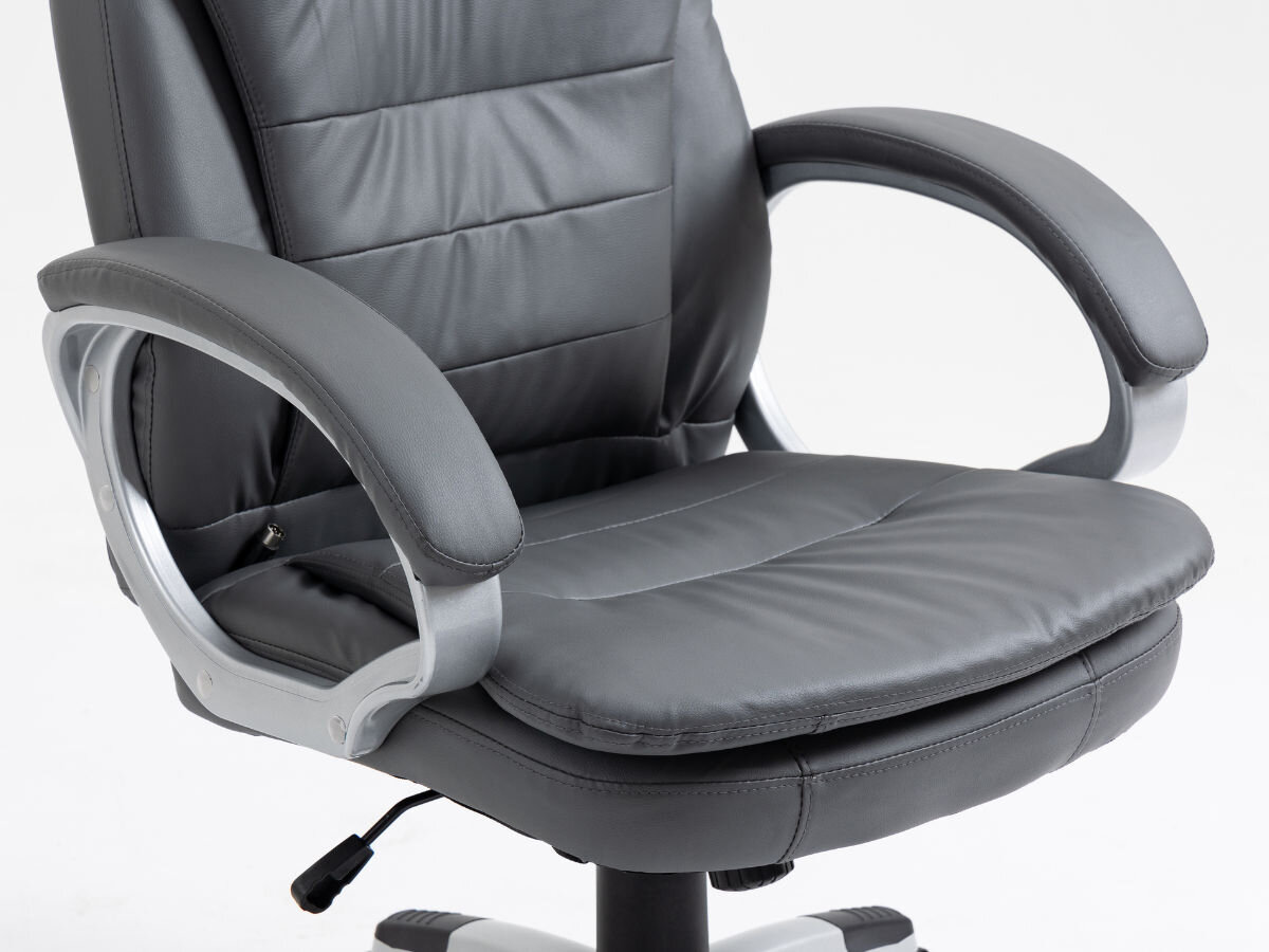 Fotel ACTIVEJET YK7304 Szary Podgrzewany z masażem, punkty, masowanie, mięśnie, relaks, na białym tle zbliżenie na siedzisko fotela