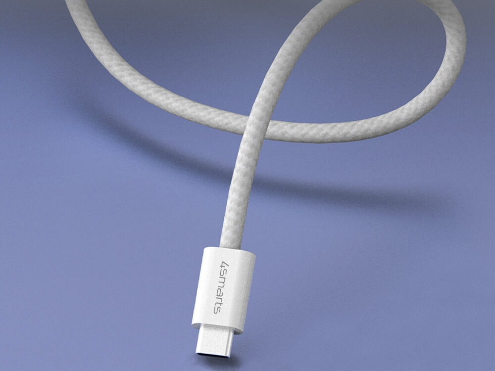 Kabel 4SMARTS USB-C 100W
                kabel oplot nylonowy ochrona przed przetarciami wzmocnione końcówki kompatybilność dom biuro podróż