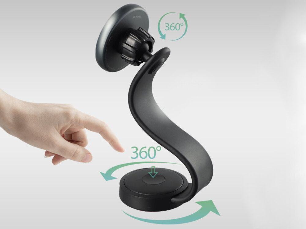 4smarts Ład. indukcyjna Car Charging 15W + ładowarka samochodowa szary/grey 540988