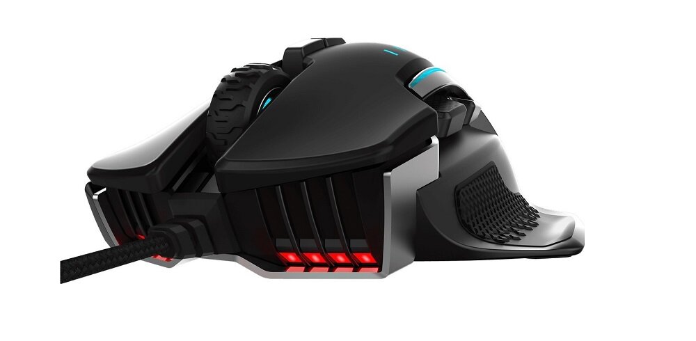Mysz CORSAIR Glaive RGB Pro Aluminium Czarny widok ogólny front