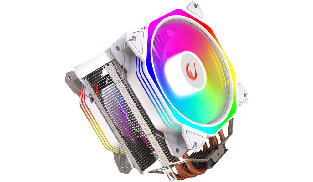 RAMPAGE Octagon C60 Chłodzenie procesora LGA 1700/AM5 1800RPM 2 wentylatory 120mm ARGB wszechstronna kompatybilnośc z socketami LGA 1700 AM5 dla procesorów Intel i AMD współczesna technologia wygoda dla graczy dla profesjonalistów