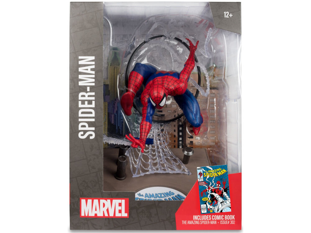 Figurka MCFARLANE Marvel Spider-Man Figurka Marvel - Spider-Man (The Amazing Spider-Man #301), wzorowana na wizerunku tytułowego
bohatera komiksu The Amazing Spider-Man #301 skala 1:6 wydana przez McFarlane Toys