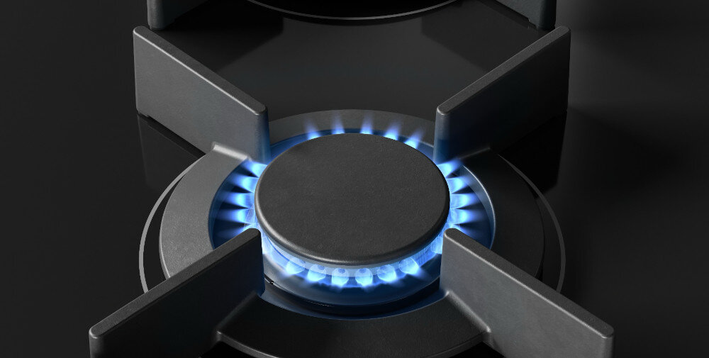 Płyta gazowa ASKO HG8320BGB1 palnik A+ precyzja efektywność wydajny palnik mniejsze zużycie gazu