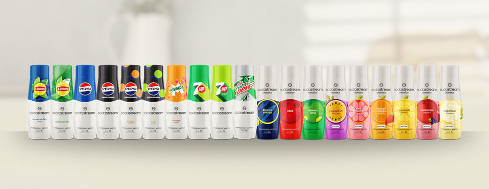 Syrop SODASTREAM Crafted Grejpfrut i Kwiat czarnego bzu 330 ml szeroka gama syropów klasyczne smaki Pepsi Lipton Mirinda Cola orzeźwiajace owocowe kompozycje bez cukru decydujesz co wybierasz twórz smaki i chwile 