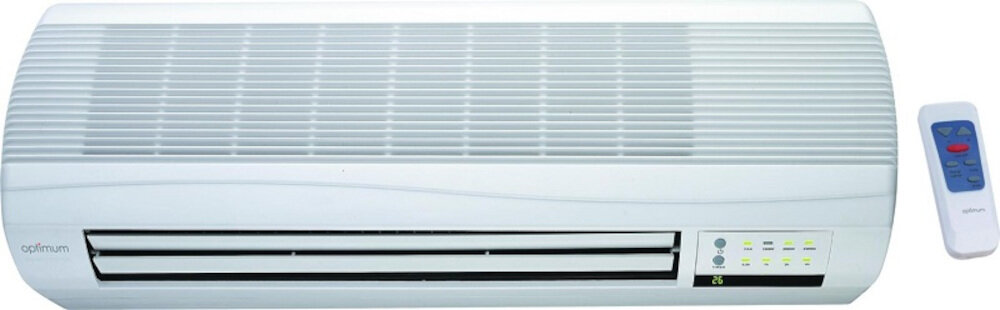 Kurtyna powietrzna OPTIMUM KP-1000 dwa poziomy grzania ochronę przed przegrzaniem zabezpieczenie przed dziećmi