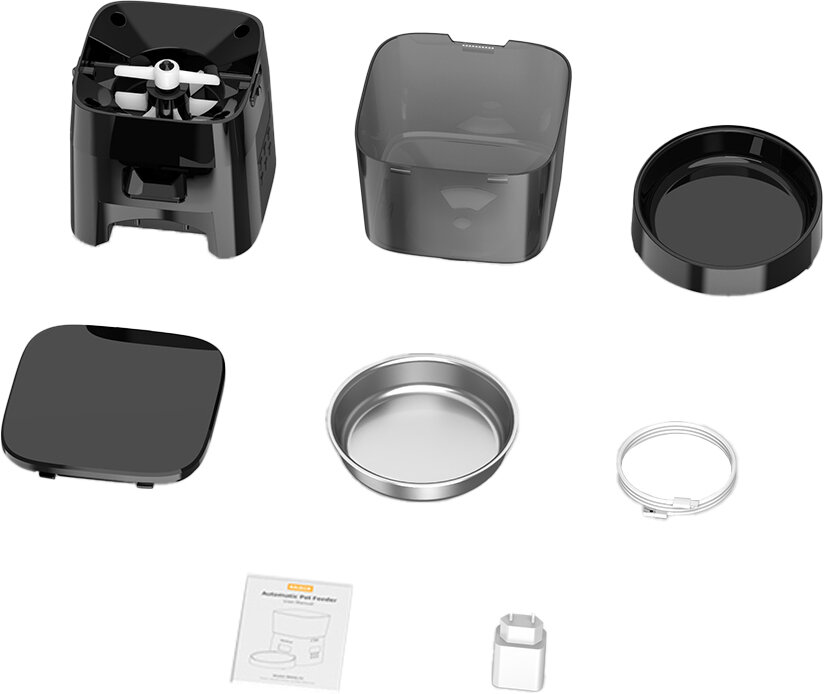 Inteligentny dozownik karmy Rojeco zestaw miska przewód usb adapter