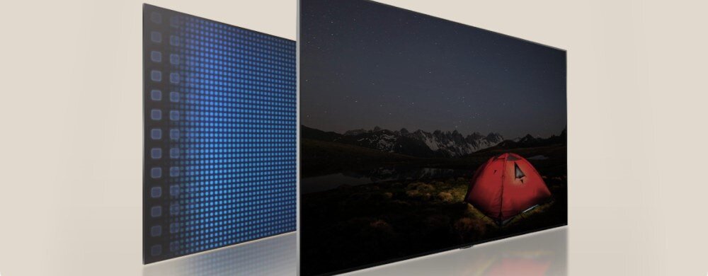 Телевізор LG 65QNED80T6A - затемнення