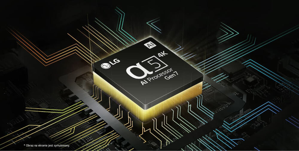 Телевізор LG 65QNED80T6A – процесор α5 4K Gen7 AI