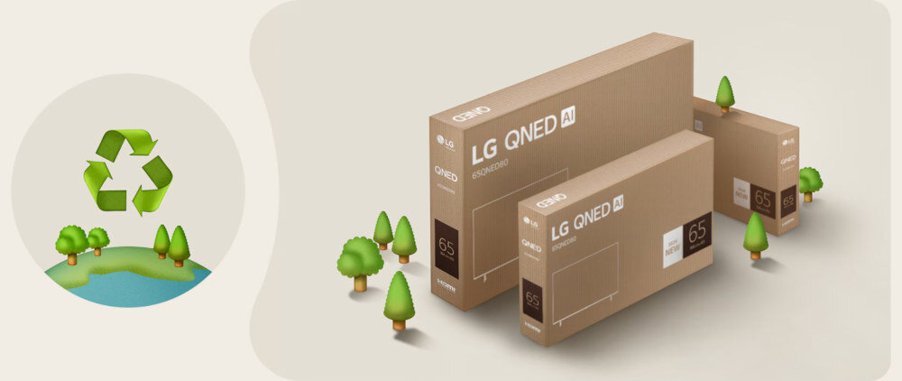Телевізор LG 65QNED80T6A – екологічний вибір