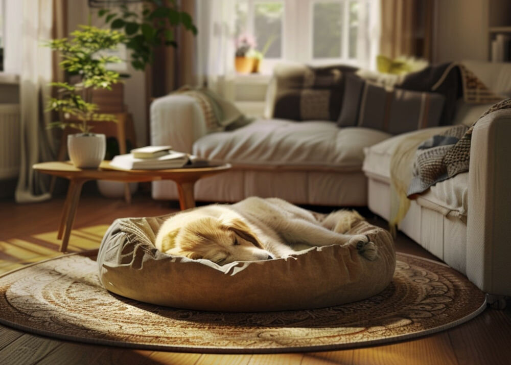 Karma dla psa LUGERS Daily Pleasures Wołowina z ziemniakami 500 g śpiący pies