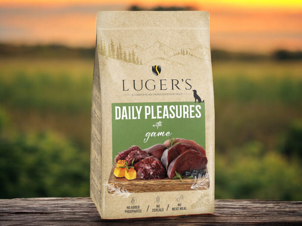 Karma dla psa suszona LUGER'S Daily Pleasures Dziczyzna 9 kg karma w na blacie
