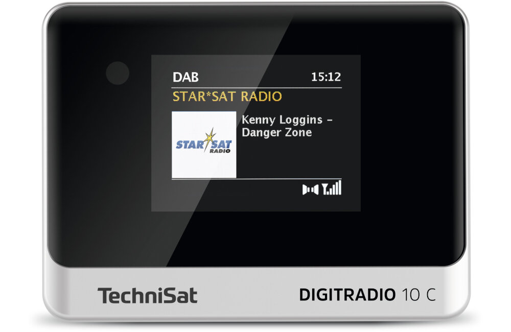 TECHNISAT DIGITRADIO 10 C czarno-srebrny wyświetlacz pilot zapamiętywanie stacji