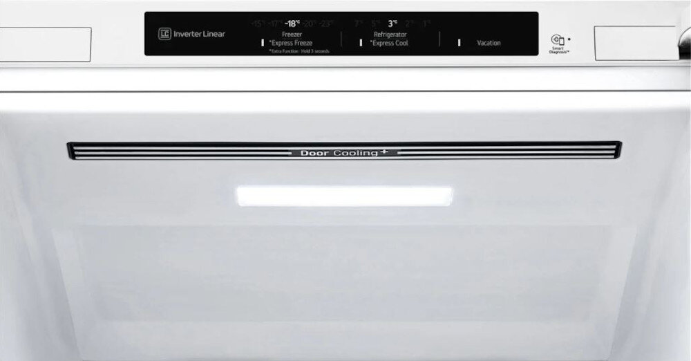LODÓWKA LG GBV21L0ESW sterowanie elektroniczne panel ustawienia temperatura