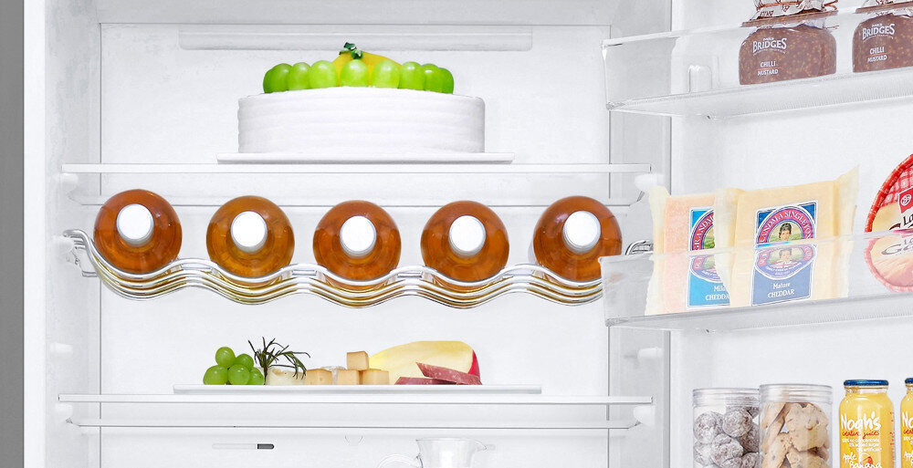 LODÓWKA LG GBV7270EPY półka na wino butelki szkło bezpieczne przechowywanie