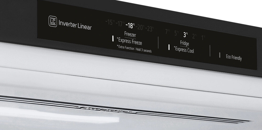 LODÓWKA LG GBF3102EEV sterowanie elektroniczne panel funkcje ustawienia lepsza kontrola