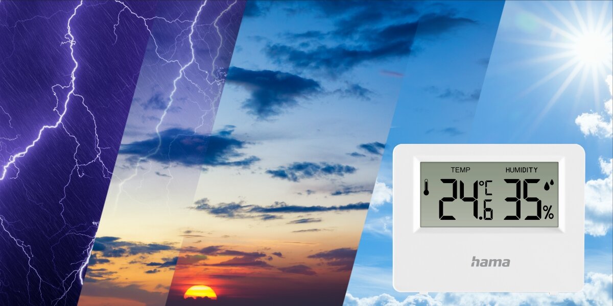 Termometr HAMA Ebro Biały Prosta kontrola klimatu
