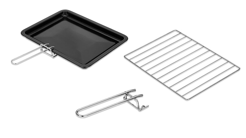 Piekarnik MPM MPE-12T Czarny zestaw akcesoria komplet wyposazenie