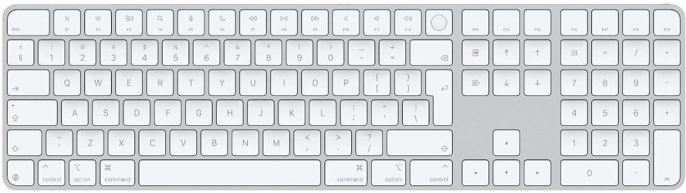 APPLE Magic Keyboard bezprzewodową wygodę Macu - klawiatura od góry
