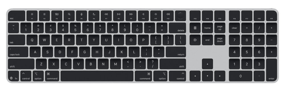APPLE Magic Keyboard bezprzewodową wygodę Macu - klawiatura od góry
