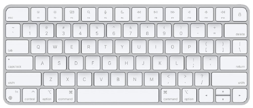 APPLE Magic Keyboard bezprzewodową wygodę Macu - klawiatura od góry