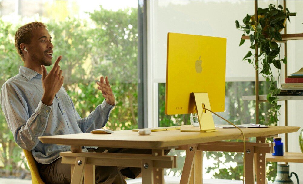 Komputer APPLE iMac 2024 23.5 Retina M4 (8 rdzeni) 16GB RAM 256GB SSD macOS Srebrny ekologia środowisko recykling