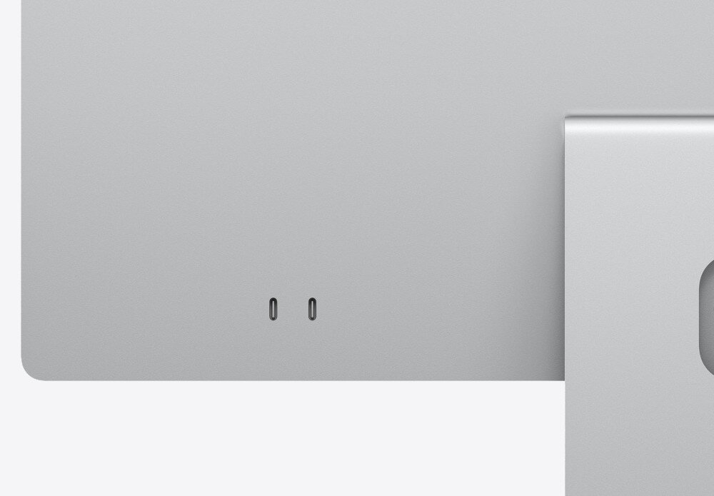 Komputer APPLE iMac 2024 23.5 Retina M4 (8 rdzeni) 16GB RAM 256GB SSD macOS Srebrny porty podłączenie łączność Wi-Fi Bluetooth