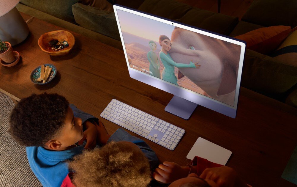 Komputer APPLE iMac 2024 23.5 Retina M4 (8 rdzeni) 16GB RAM 256GB SSD macOS Żółty ekologia środowisko recykling