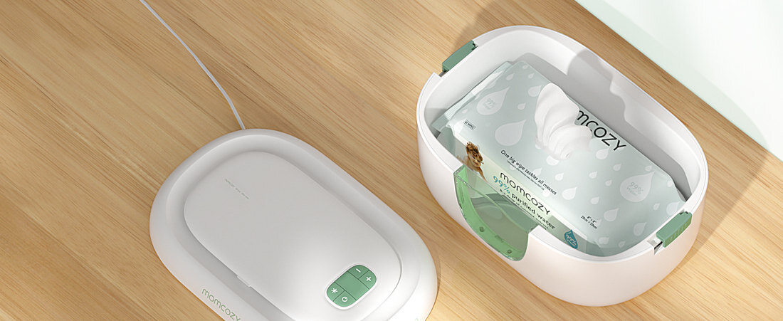 Podgrzewacz do chusteczek MOMCOZY WW01 Efektywne podgrzewanie konstrukcja sprężynowa wygodne i intuicyjne silikonowa uszczelka ochrona