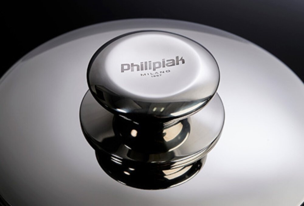 Patelnia groszkowa PHILIPIAK Versatile 24 cm Kulista pokrywa cyrkulacja ciepła wartości odżywcze naturalne aromaty dania