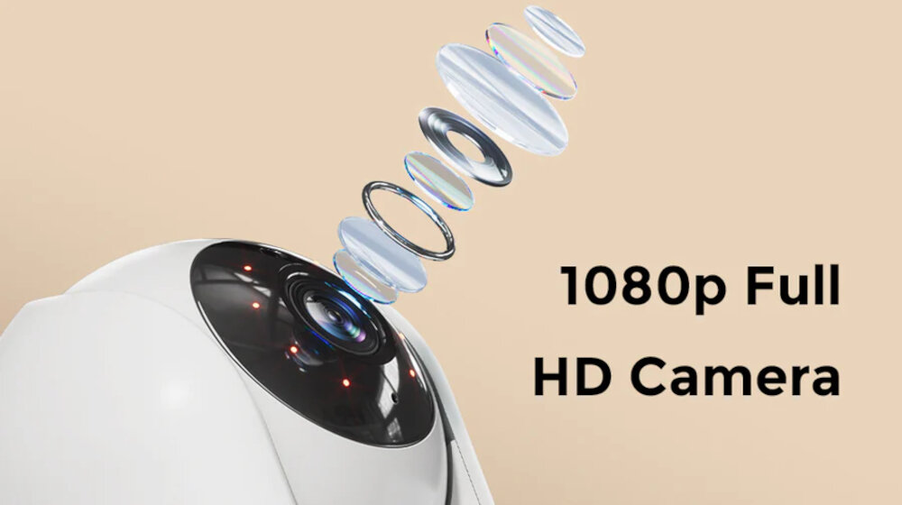 Niania elektroniczna MOMCOZY BM01 Pełna kontrola wyraźny obraz jakość 1080p Full HD duży wyświetlacz pełne poczucie bezpieczeństwa