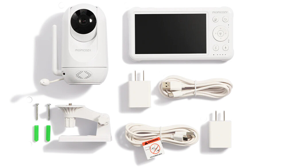 Niania elektroniczna MOMCOZY BM01 zestaw akcesoria komplet wyposazenie