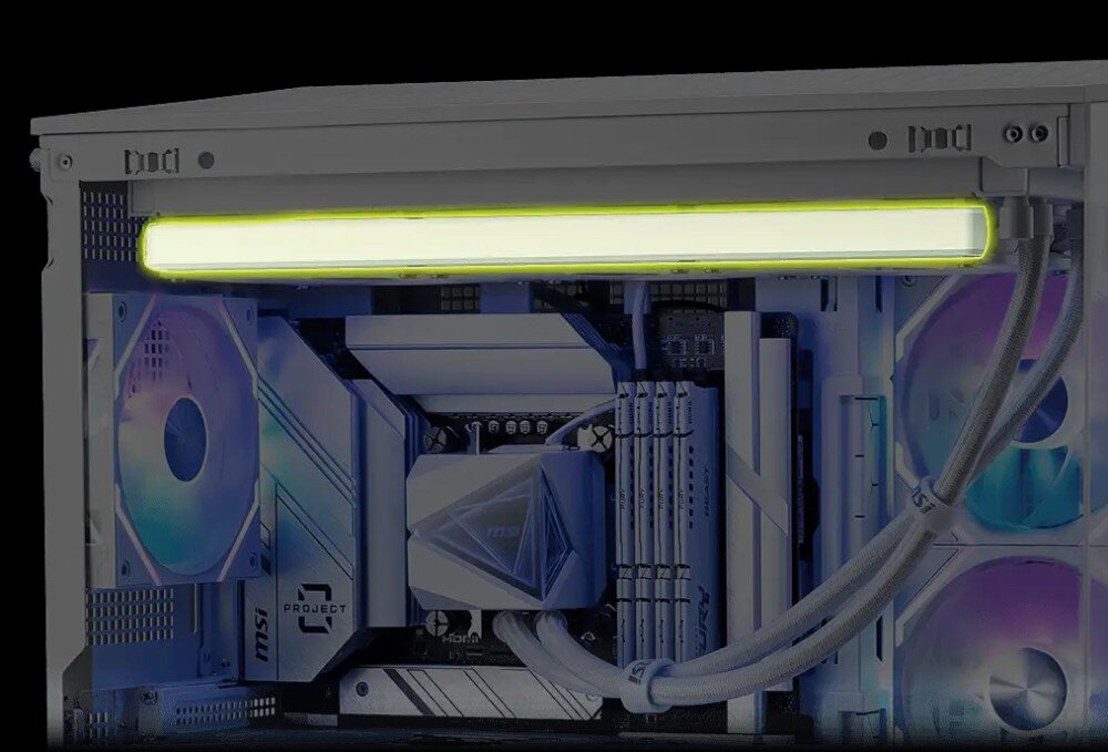 Chłodzenie wodne MSI MAG CoreLiquid I360 ARGB Biały uchwyt okablowanie osłona
