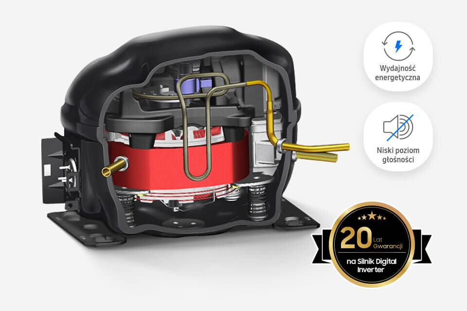 chłodziarko-zamrażarka do zabudowy brd27713eww z kompresorem digital inverter  chłodziarko-zamrażarka do zabudowy brd27713eww z kompresorem digital inverter