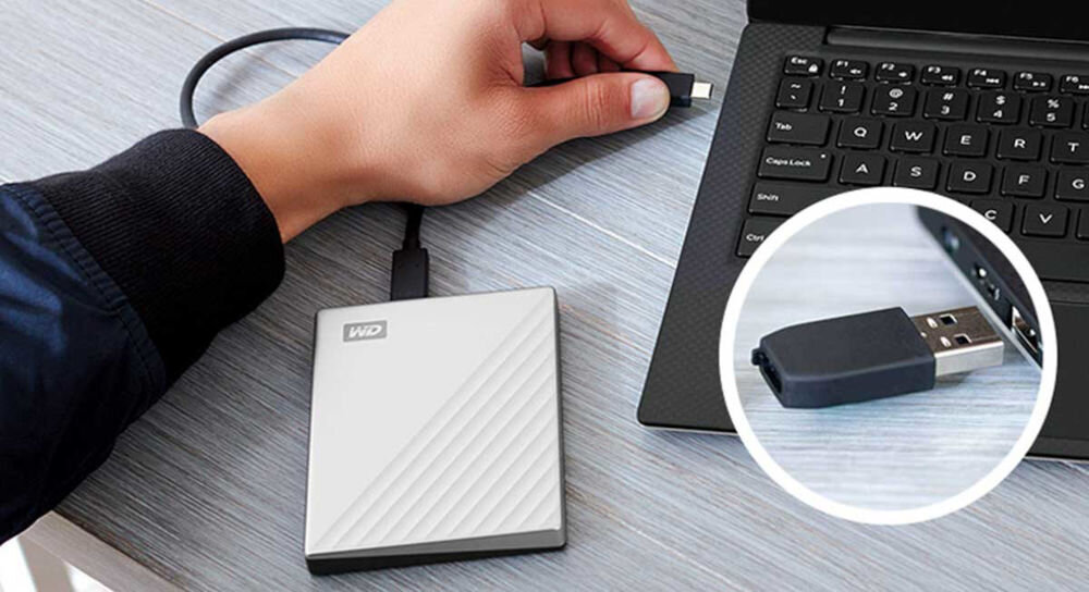 Dysk WD My Passport Ultra 4TB Złoty interfejs USB-C 3.2 Gen. 1 5 Gb/s