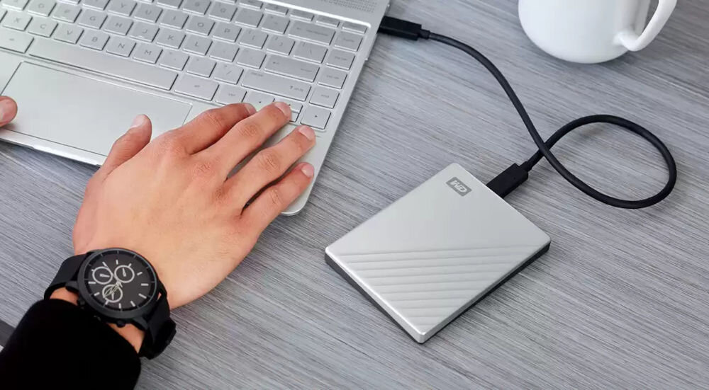 Dysk WD My Passport Ultra 4TB Złoty 256-bitowe szyfrowanie sprzętowe AES ochrona hasłem zaawansowane funkcje bezpieczeństwa