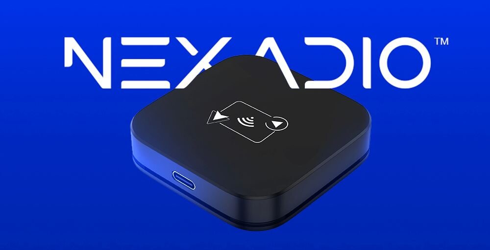 adapter do samochodu Nexadio SB100 CarPlay Android Auto adapter bezprzewodowy kompaktowy