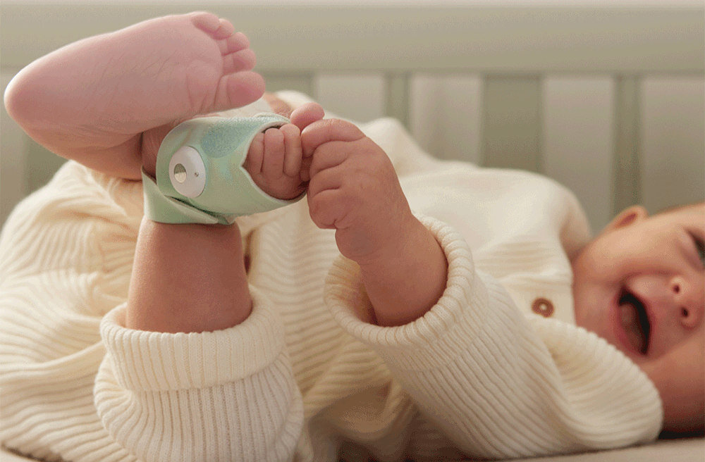 Niania elektroniczna OWLET Dream Sock Miętowy Certyfikowana dokładność medyczna skarpetka certyfikat FDA standardy bezpieczeństwa