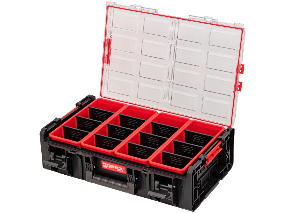 Qbrick System ONE Organizer 2XL kubełki 30 cm regulowane przegrody połączenie z innymi skrzyniami L M M Plus