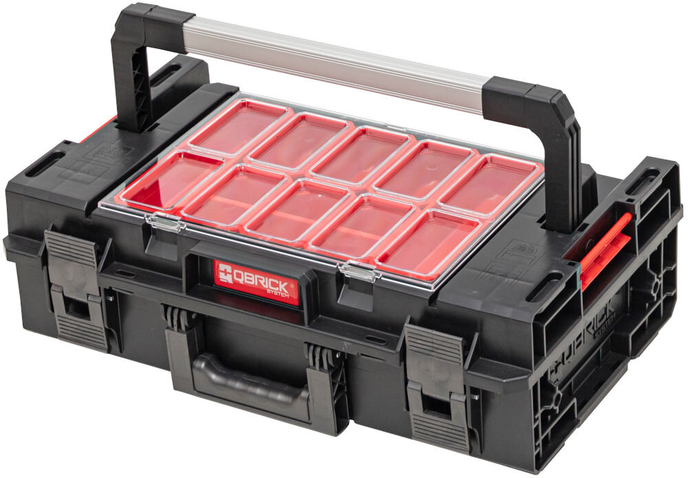 Qbrick System ONE 200 EXPERT organizer narzędziowy z aluminiową rączką i pojemnością 15.4L